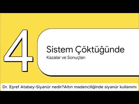 Siyanür nedir? Altın madenciliğinde siyanür kullanımı -eşref atabey