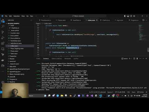 Use ASP.NET Core SignalR with Blazor   - Eddie Teah .Net Full Stack Demo -