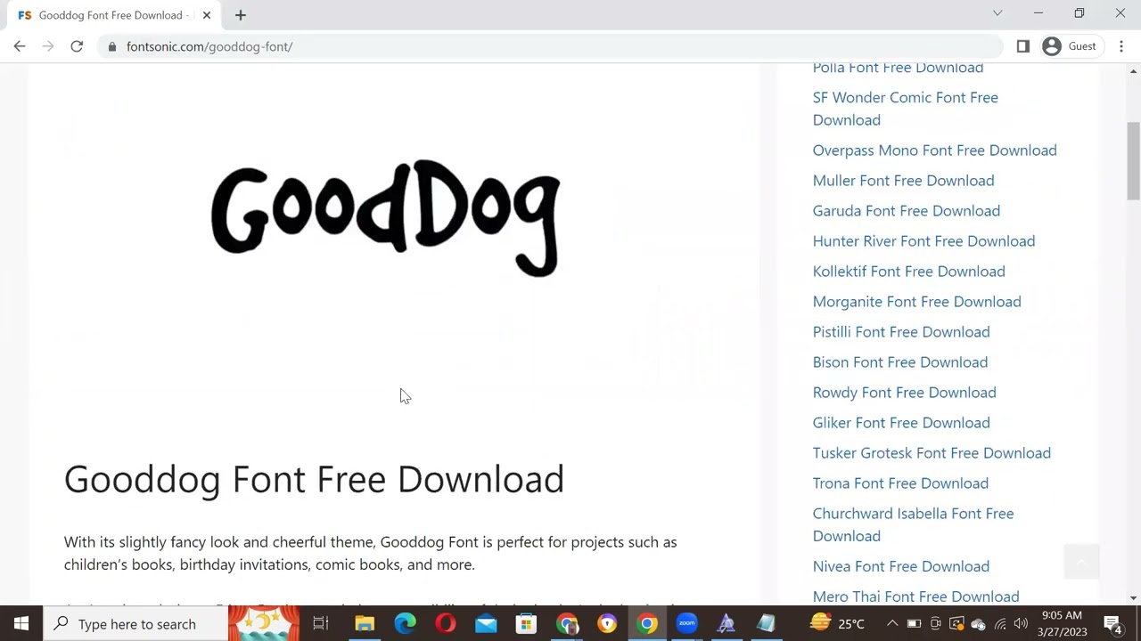 How to Download and install Gooddog Font Free Download in Adobe Photoshop