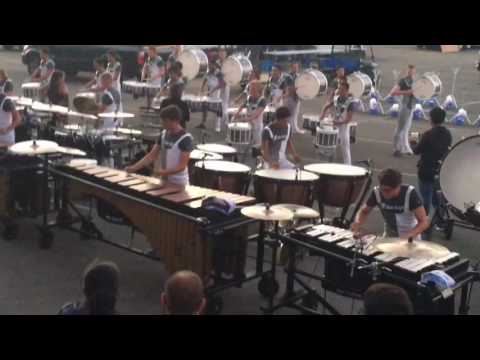 Blue Knights 2016 percussion in the lot