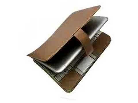 Melkco Tasche Leder Etui cuir ~HP 2133 mini-note PC Brown