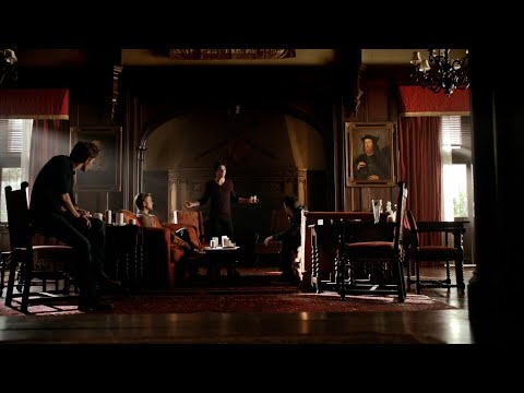 TVD 5x20 - Damon tells Luke to hide Stefan and Elena from the Travelers with a cloaking spell | HD