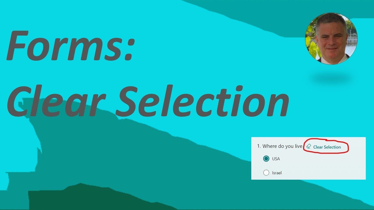 Microsoft Forms: Clear Selection