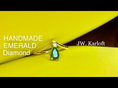 HIY MAKING EMERALD RING 18K GOLD JW.KARLOFT