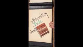 THE DIAMOND MATCH COMPANY SALESMAN SAMPLE BOOK FORD DODGE ROCKET EXPRESS RAILROAD DUTCH BOY