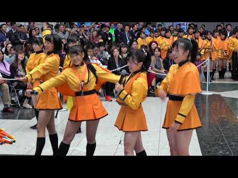 京都橘高校吹奏楽部 マーチングパフォーマンス 2018楽器フェア「4ｋ」Kyoto Tachibana SHS Band