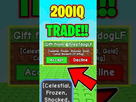 When You Make A 200 IQ Trade In Grow A Garden! 😱 #shorts #roblox