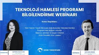 Teknoloji Hamlesi Programı Bilgilendirme Webinarı