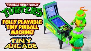 Tiny Teenage Mutant Ninja Turtles Dual Screen Pinball Machine!