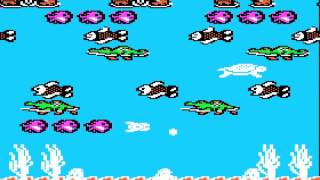 Apple II Game: Frogger II: ThreeeDeep! (1984 Sega Enterprises, Inc.)