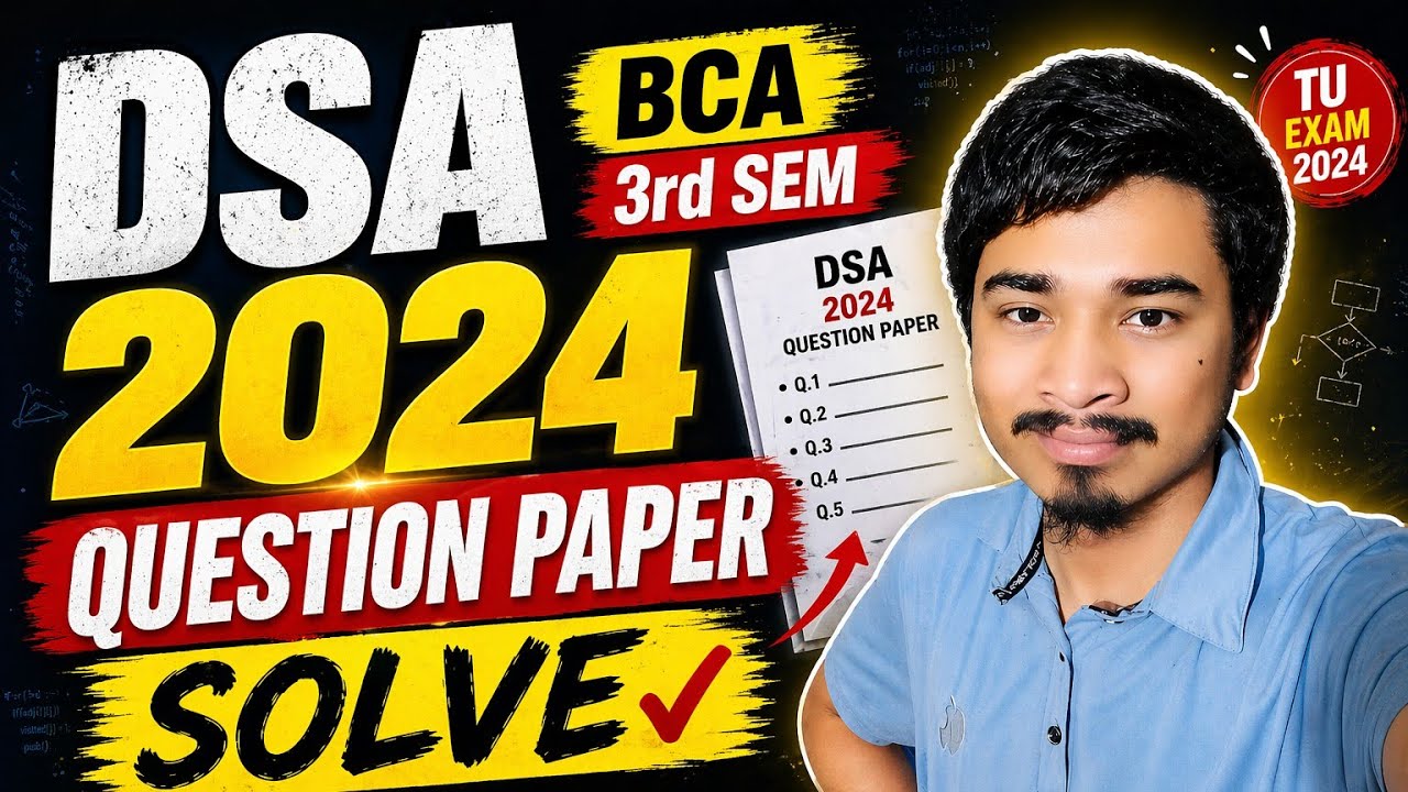 BCA 3rd sem 2024 Question Paper solve