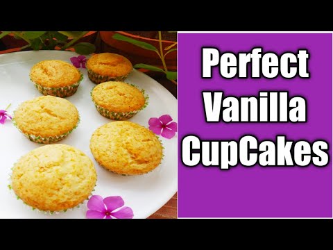 घरच्याघरी बनवा बेकरी पेक्षा छान व्हॅनिला कपकेक्स । PERFECT VANILLA CUPCAKES