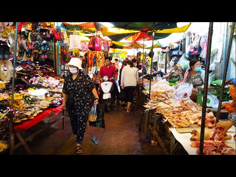 Fresh Foods For Sales In Daily Life - Phnom Penh Market Food At Boeung Tompon