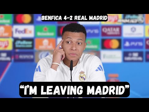 Kylian Mbappe wants to LEAVE REAL MADRID after loss - Post Match Interview - Benfica 4-2 Real Madrid