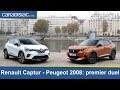 Première rencontre pour le nouveau Peugeot 2008 (2020) et le nouveau Renault Captur (2020)