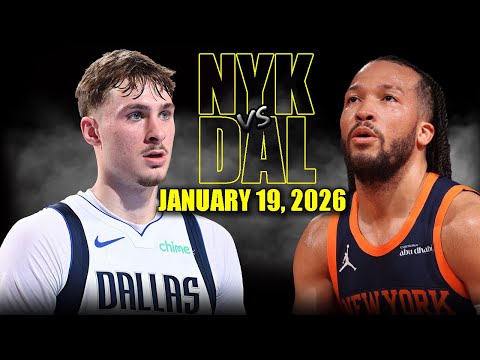 뉴욕 닉스 vs 댈러스 매버릭스 풀 경기 하이라이트 – 2026년 1월 19일 | NBA 시즌