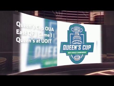 MHKY Highlights - QUE 4, UOIT 3 OT Feb 17 2016 - Queen's Cup EAST QF Game 1