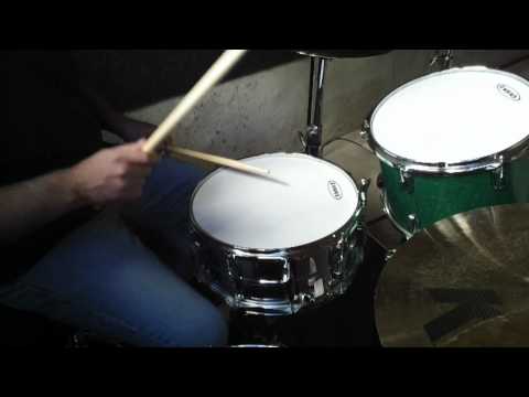 Evans G1 Coated versus G2 Coated Drum Heads - Ludwig Brass Supraphonic
