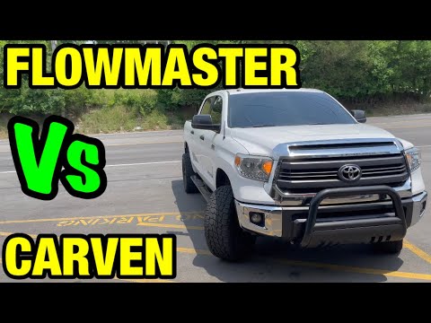 Toyota Tundra 5.7L V8: FLOWMASTER OUTLAW Vs CARVEN R-SERIES!