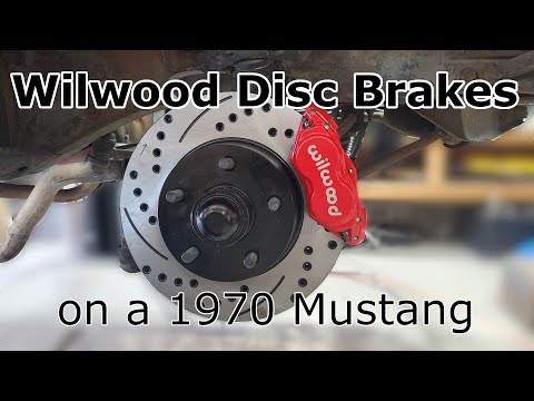 Wilwood disc brake conversion on a 1970 Ford Mustang