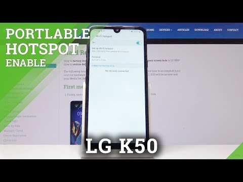 How to Share Network in LG K50 - Portable Hotspot