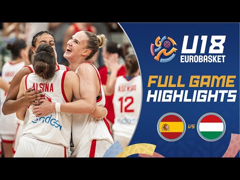 Quarter-Finals: Spain 🇪🇸 vs Hungary 🇭🇺 | Highlights | FIBA U18 Women's EuroBasket 2024