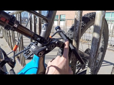 How to lock an expensive bike in 3 minutes