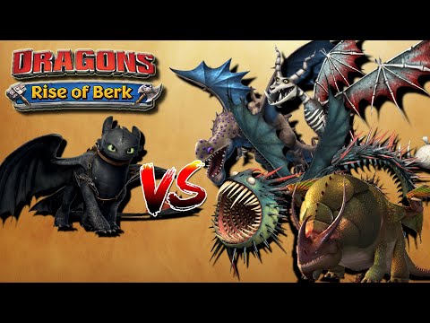 TOOTHLESS VS. ALL BOSSES | Dragons: Rise Of Berk - Incident Capture the Captor Gauntlet Event!