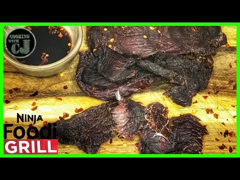 TERIYAKI BEEF JERKY DONE ON THE NINJA FOODI GRILL! |...