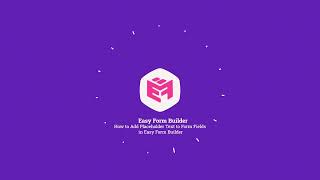 How to Add Placeholder Text to WordPress Forms (Easy Form Builder Tuto