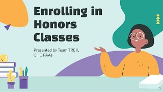 Enrolling in Honors Classes