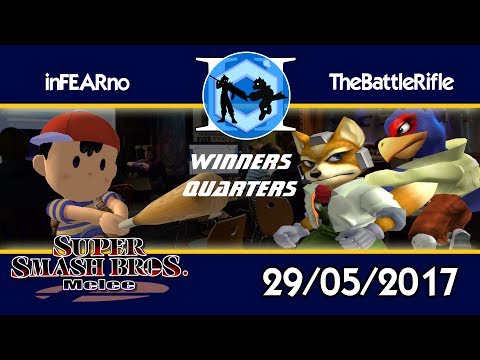 Swine Out of Shield 2 - inFEARno (Ness) vs TheBattleRifle (Fox/ Falco) - SSBM Winners Quarters