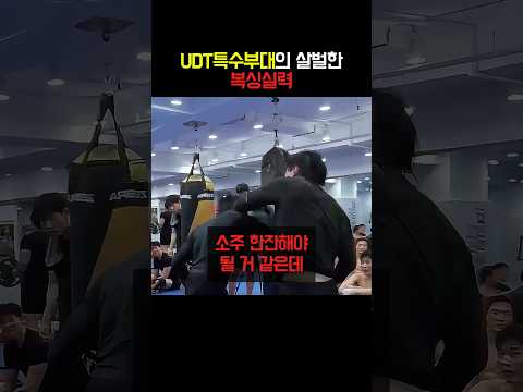 UDT특수부대의 살벌한 복싱 실력