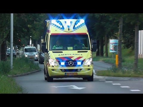 Several Ambulances responding to different calls in The Netherlands