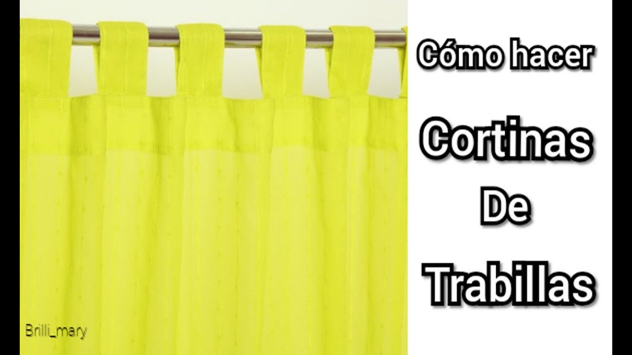 DIY/CÓMO HACER CORTINAS DE TRABILLAS/ FÁCIL/ RESULTADOS