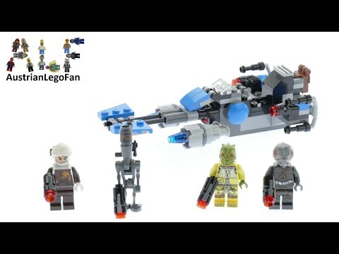 Vidéo LEGO Star Wars 75167 : Pack de combat la moto speeder du Bounty Hunter