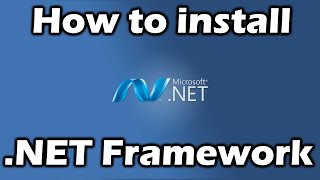 How to install  .Net Framework