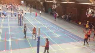 preview picture of video 'WOGA 2013 Team Thailand warming up. Day 3 #WorldOutgames #volleyball #Antwerpen #Antwerp'