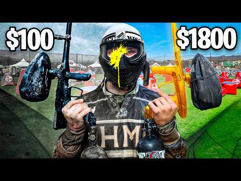 100 $ vs. 1800 $ Paintball-Waffe