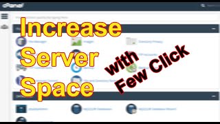 How to increase Server Space from cPanel