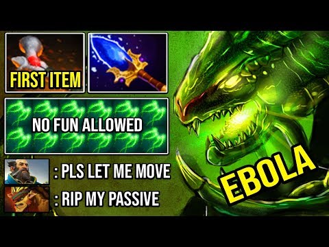 REAL MID EBOLA VIPER First Item Rod of Atos 100% Deleted Bristleback NO FUN ALLOWED DOTA 2