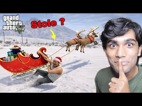 I Stole Santa's Sliegh In GTA V