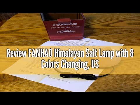 Review FANHAO Himalayan Salt Lamp with 8 Colors Changing, USB Drop-Shaped Night Light Crystal Salt L