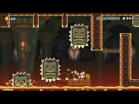 Big Thwomp Castle by Allan - Super Mario Maker - No Commentary 1bq