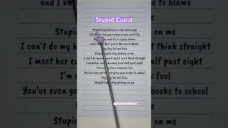 Stupid Cupid [Lyrics] ~ Connie Francis #shortsmusic