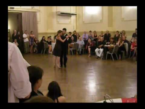  Andrea Misse  and  Javier Rodriguez  are  dancing  to  the  tango  "  La Bruja  "
