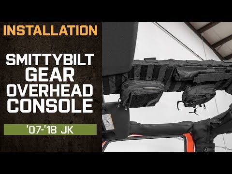 Install Jeep Wrangler Smittybilt GEAR Overhead Console (2007-2018 JK)