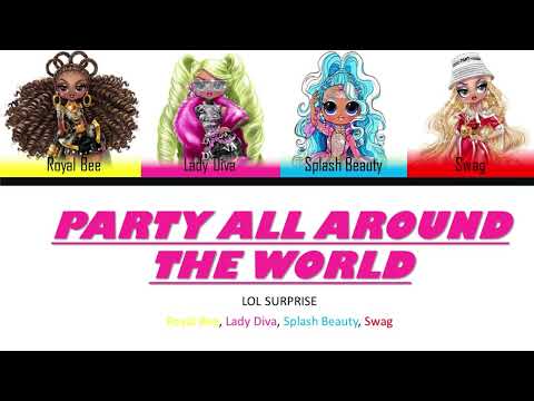 PARTY ALL AROUND THE WORLD Color Coded Lyrics