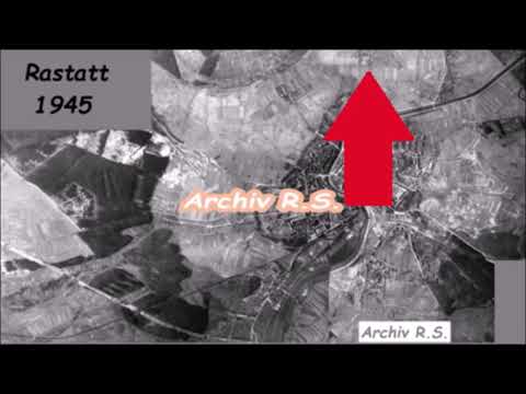 Rastatt 1945 Luftbild