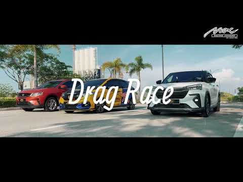 Drag Race Proton X50 1.5L Turbo vs Perodua Ativa 1.0L Turbo vs Honda Jazz GK with Max Racing Stage 3
